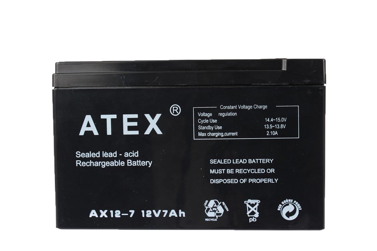 Atex 12V 7A Kuru Akü