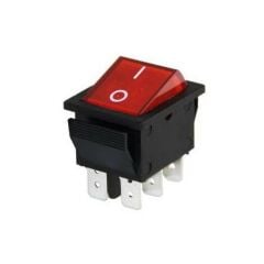 IC-104A Geniş Işıklı Anahtar 6P On-Off 6 Bacaklı