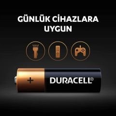Duracell Alkalin AA Kalem Piller 4’lü paket