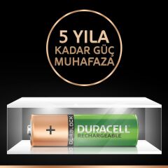 Duracell AA 2500mAh 2 Adet Şarj Edilebilir Pil