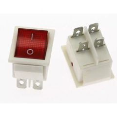 IC-104B Geniş Işıklı Anahtar On-Off Beyaz Kasa 4P