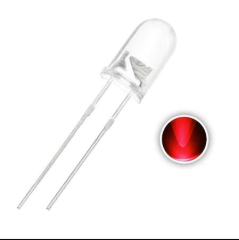 Şeffaf Led Kırmızı ışık 5mm