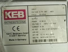 KEB Antriebstechnik 12 F0 . R11-3429