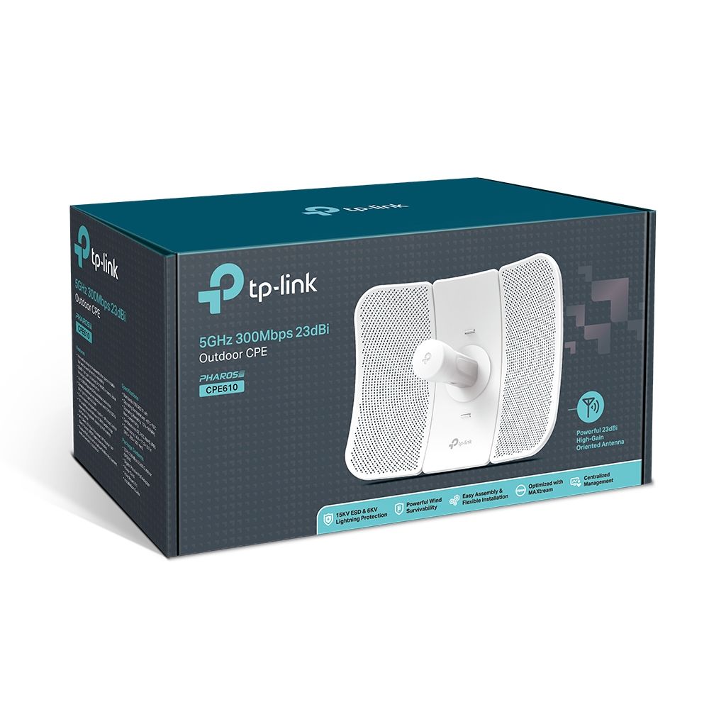 TP-LINK CPE610 5GHz 300 Mbps 23dBi DIŞ MEKAN CANAK ANTEN TIP KABLOSUZ ACCESS POINT