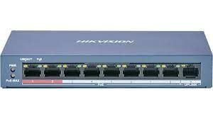 HIKVISION DS-3E0109P-E/M(B) 9 PORT 10/100MBPS , 8X PoE 58W, 1Port Uplink, YÖNETİLEMEZ POE SWITCH