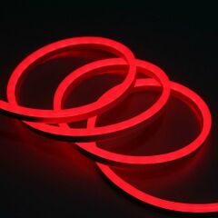 12 V 6 MM Neon Led Kırmızı 5mt