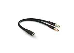 HYTECH HY-X78 3.5mm to Audio + Mic 0.15m Kulaklık Çevirici