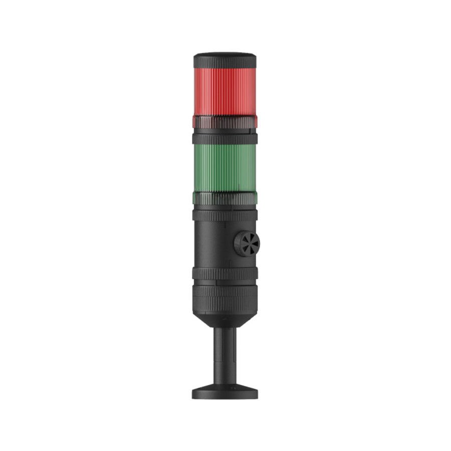 MESAN Ø70 2 KAT IŞIKLI KOLON MULTİ LED BUZZER TÜP MONTAJ MS 454.1.2.110-220VAC