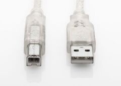 S-LINK SL-U2015 1.5 Mt USB 2.0 Yazıcı Kablosu Şeffaf