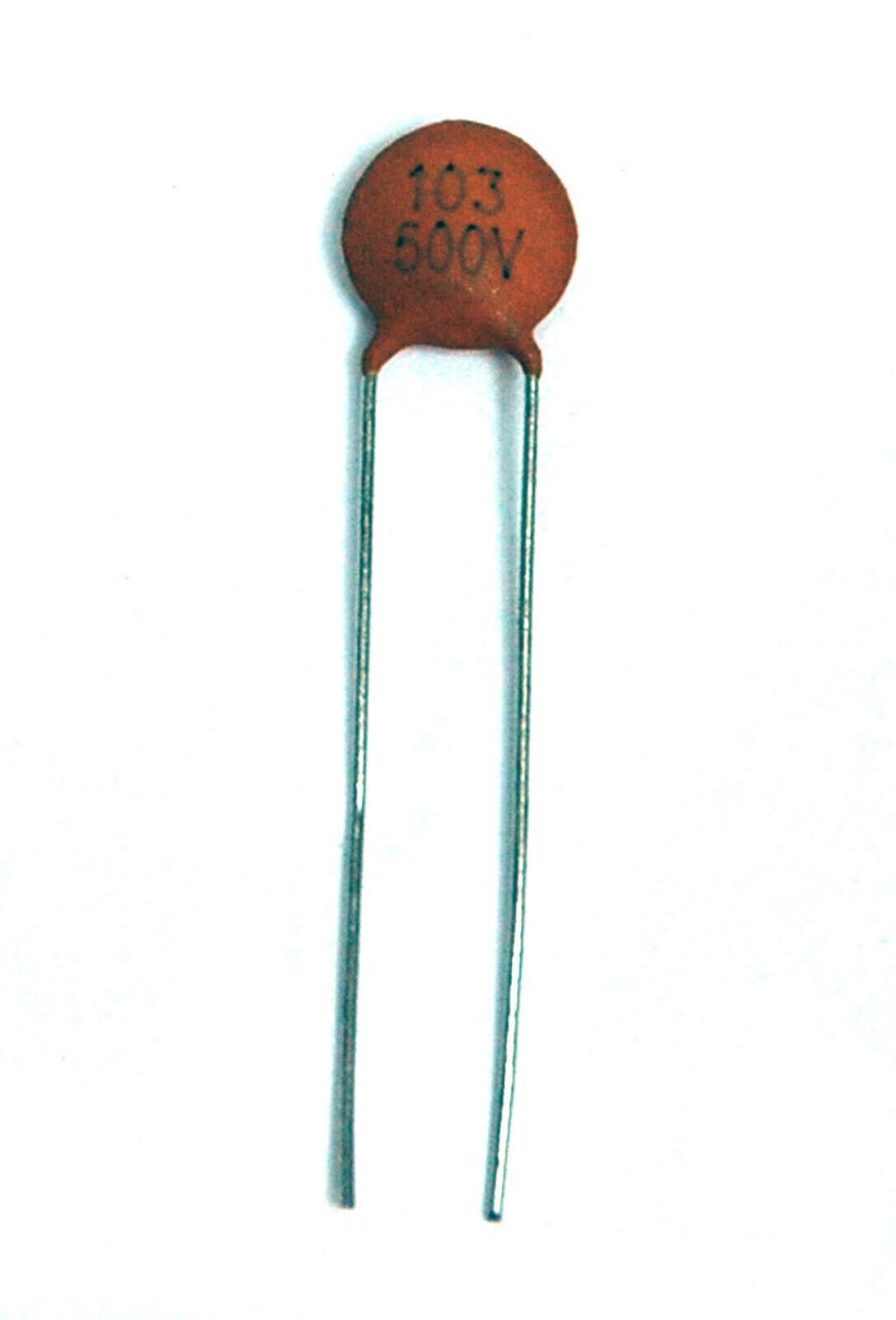 0.01uF 103 500V Disk Seramik Kapasitör - 10 Adet